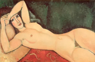 Reclining Nude, One Arm Folded on the Forehead
